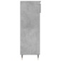 vidaXL Scarpiera Grigio Cemento 40x36x105 cm in Legno Multistrato