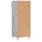 vidaXL Scarpiera Grigio Cemento 40x36x105 cm in Legno Multistrato