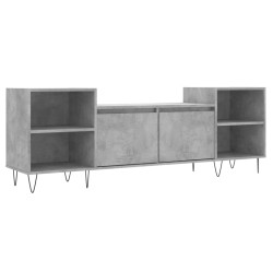 vidaXL Mobile per TV Grigio Cemento 160x35x55 cm Legno Multistrato