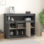 Credenza Grigia 104,5x34x80 cm in Legno Massello di Pino Credenza Grigia 104,5x34x80 cm in Legno Massello di Pino