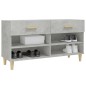 Scarpiera Grigio Cemento 102x35x55 cm in Legno Multistrato Scarpiera Grigio Cemento 102x35x55 cm in Legno Multistrato