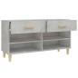 Scarpiera Grigio Cemento 102x35x55 cm in Legno Multistrato Scarpiera Grigio Cemento 102x35x55 cm in Legno Multistrato