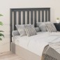 Testiera per Letto Grigia 146x6x101cm in Legno Massello di Pino Testiera per Letto Grigia 146x6x101cm in Legno Massello di Pino