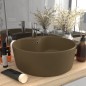vidaXL Lavandino con Troppopieno Crema Opaco 36x13 cm in Ceramica vidaXL Lavandino con Troppopieno Crema Opaco 36x13 cm in Ceramica