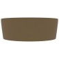 vidaXL Lavandino con Troppopieno Crema Opaco 36x13 cm in Ceramica vidaXL Lavandino con Troppopieno Crema Opaco 36x13 cm in Ceramica