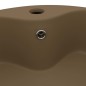 vidaXL Lavandino con Troppopieno Crema Opaco 36x13 cm in Ceramica vidaXL Lavandino con Troppopieno Crema Opaco 36x13 cm in Ceramica