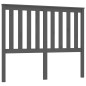 Testiera per Letto Grigia 146x6x101cm in Legno Massello di Pino Testiera per Letto Grigia 146x6x101cm in Legno Massello di Pino
