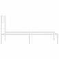 vidaXL Giroletto con Testiera Metallo Bianco 100x200 cm vidaXL Giroletto con Testiera Metallo Bianco 100x200 cm