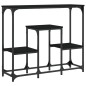 vidaXL Tavolino Consolle Nero 89,5x28x76 cm in Legno Multistrato vidaXL Tavolino Consolle Nero 89,5x28x76 cm in Legno Multistrato
