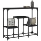 vidaXL Tavolino Consolle Nero 89,5x28x76 cm in Legno Multistrato vidaXL Tavolino Consolle Nero 89,5x28x76 cm in Legno Multistrato