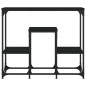 vidaXL Tavolino Consolle Nero 89,5x28x76 cm in Legno Multistrato vidaXL Tavolino Consolle Nero 89,5x28x76 cm in Legno Multistrato