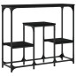 vidaXL Tavolino Consolle Nero 89,5x28x76 cm in Legno Multistrato vidaXL Tavolino Consolle Nero 89,5x28x76 cm in Legno Multistrato