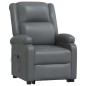 vidaXL Poltrona Alzapersona grigio in Similpelle
