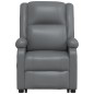 vidaXL Poltrona Alzapersona grigio in Similpelle