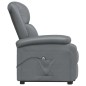 vidaXL Poltrona Alzapersona grigio in Similpelle