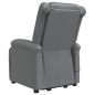 vidaXL Poltrona Alzapersona grigio in Similpelle