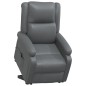 vidaXL Poltrona Alzapersona grigio in Similpelle
