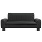 vidaXL Divano per Bambini Nero 70x45x30 cm in Similpelle