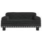 vidaXL Divano per Bambini Nero 70x45x30 cm in Velluto