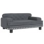vidaXL Divano per Bambini Grigio Scuro 70x45x30 cm in Velluto