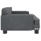 vidaXL Divano per Bambini Grigio Scuro 70x45x30 cm in Velluto