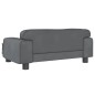 vidaXL Divano per Bambini Grigio Scuro 70x45x30 cm in Velluto