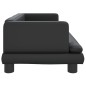 vidaXL Divano per Bambini Nero 80x45x30 cm in Similpelle