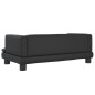 vidaXL Divano per Bambini Nero 80x45x30 cm in Similpelle