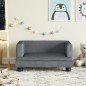 vidaXL Divano per Bambini Grigio Scuro 60x40x30 cm in Velluto
