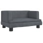 vidaXL Divano per Bambini Grigio Scuro 60x40x30 cm in Velluto