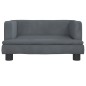 vidaXL Divano per Bambini Grigio Scuro 60x40x30 cm in Velluto