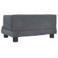 vidaXL Divano per Bambini Grigio Scuro 60x40x30 cm in Velluto