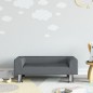 vidaXL Divano per Bambini Grigio Scuro 70x45x26,5 cm in Velluto