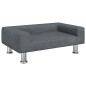 vidaXL Divano per Bambini Grigio Scuro 70x45x26,5 cm in Velluto