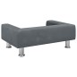 vidaXL Divano per Bambini Grigio Scuro 70x45x26,5 cm in Velluto