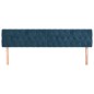 Testiera 2 pz Blu Scuro 90x7x78/88 cm in Velluto Testiera 2 pz Blu Scuro 90x7x78/88 cm in Velluto