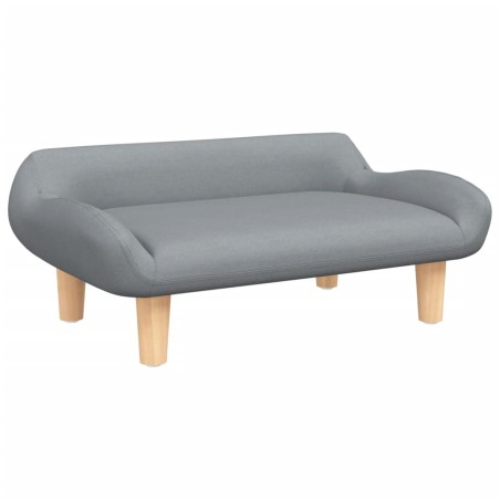vidaXL Divano per Bambini Grigio Chiaro 70x40x24 cm in Tessuto