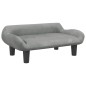 vidaXL Divano per Bambini Grigio Chiaro 70x40x24 cm in Velluto