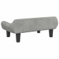 vidaXL Divano per Bambini Grigio Chiaro 70x40x24 cm in Velluto