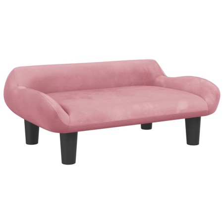 vidaXL Divano per Bambini Rosa 70x40x24 cm in Velluto