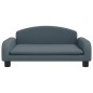 vidaXL Divano per Bambini Grigio Scuro 70x45x30 cm in Tessuto