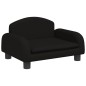 vidaXL Divano per Bambini Nero 50x40x30 cm in Tessuto