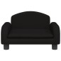 vidaXL Divano per Bambini Nero 50x40x30 cm in Tessuto