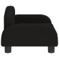 vidaXL Divano per Bambini Nero 50x40x30 cm in Tessuto