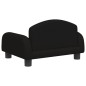 vidaXL Divano per Bambini Nero 50x40x30 cm in Tessuto
