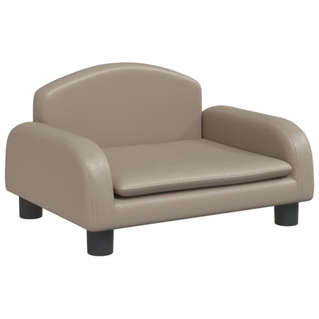 vidaXL Divano per Bambini Cappuccino 50x40x30 cm in Similpelle