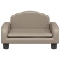 vidaXL Divano per Bambini Cappuccino 50x40x30 cm in Similpelle