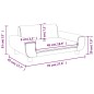 vidaXL Divano per Bambini Crema 70x45x33 cm in Velluto