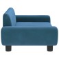 vidaXL Divano per Bambini Blu 70x45x33 cm in Velluto