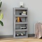 Libreria/Divisorio Grigio Sonoma 60x30x135 cm Legno Multistrato